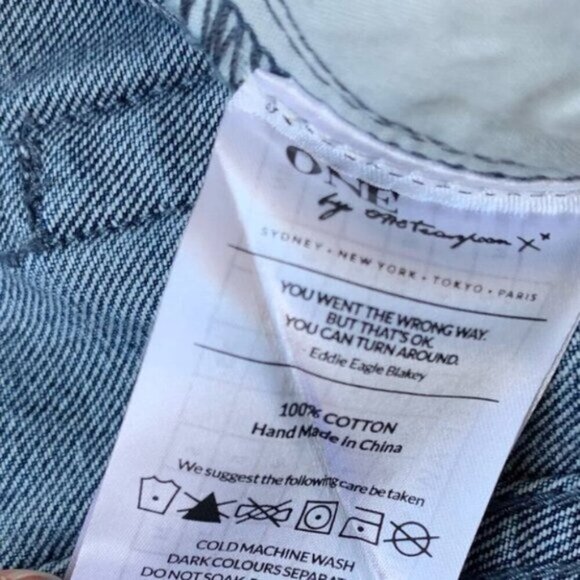 Free People One Teaspoon Jeans Awesome Baggies Boyfriend Straight leg distressed - Picture 9 of 13